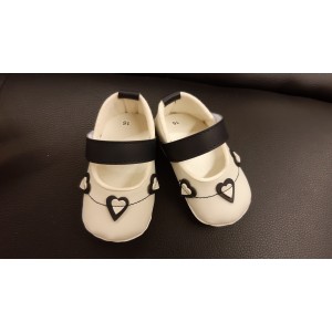 Scarpe bimba ecopelle bianco blu